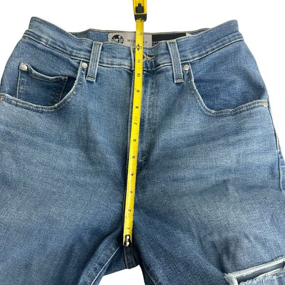 Levi’s SilverTab Mom Jeans 28 Distressed Ripped Straight Leg Blue Denim - Picture 4 of 10